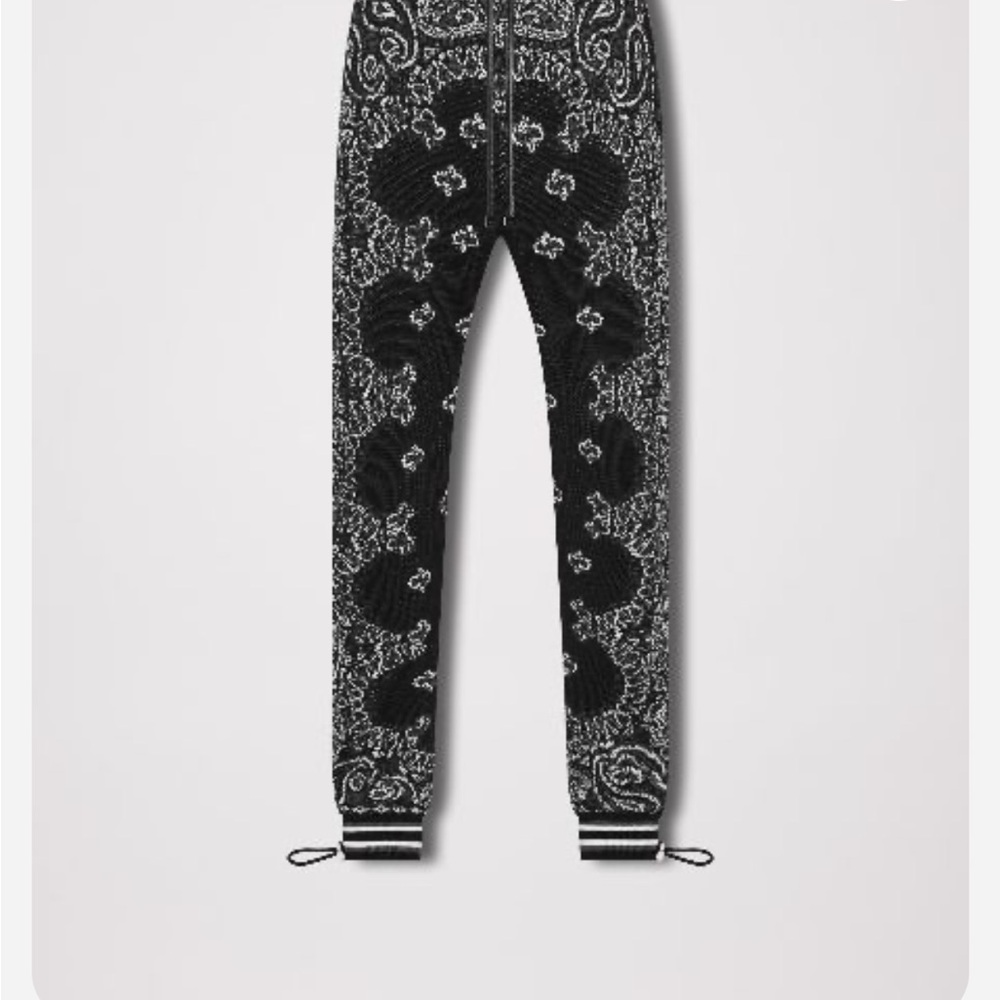 AMIRI b-ball cashmere bandana sweatpants
